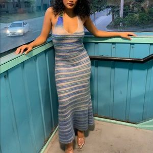 SALE! Jacquemus La Robe Tropea Long Knitted Dress